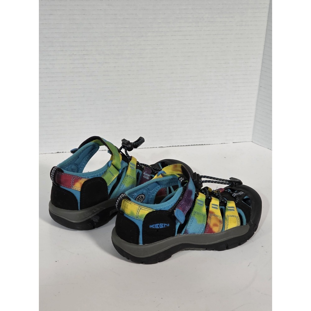 KEEN Newport Sz 13 H2 Kids Rainbow Tie Dye Closed Toe Water Shoes Sport Sandals - Picture 7 of 16